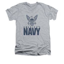 Navy Shirt Slim Fit V-Neck America's Navy Athletic Heather T-Shirt Navy Shirt Slim Fit V-Neck America's Navy Athletic Heather T-Shirt