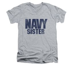 Navy Shirt Slim Fit V-Neck Navy Sister Athletic Heather T-Shirt Navy Shirt Slim Fit V-Neck Navy Sister Athletic Heather T-Shirt