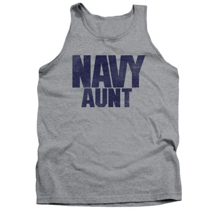 Navy Shirt Tank Top Navy Aunt Athletic Heather Tanktop