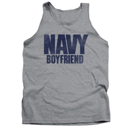 Navy Shirt Tank Top Navy Boyfriend Athletic Heather Tanktop