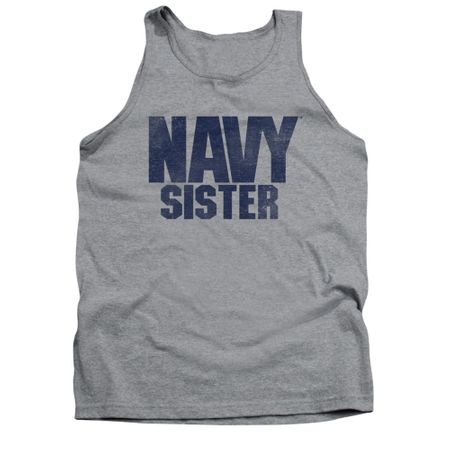 Navy Shirt Tank Top Navy Sister Athletic Heather Tanktop