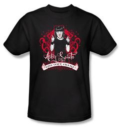 NCIS Adult T-shirt - Goth Crime Fighter Adult Black Tee Shirt