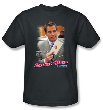NCIS Adult T-shirt - Ladies Man "Anthony DiNozzo" Black Tee Shirt