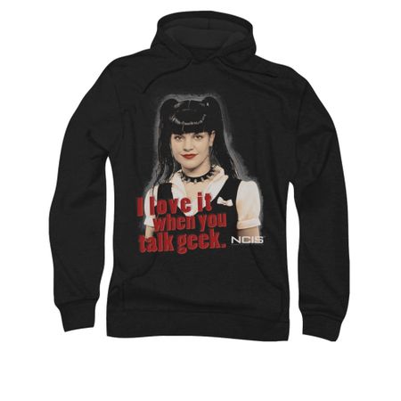NCIS Hoodie Geek Talk Black Sweatshirt Hoody