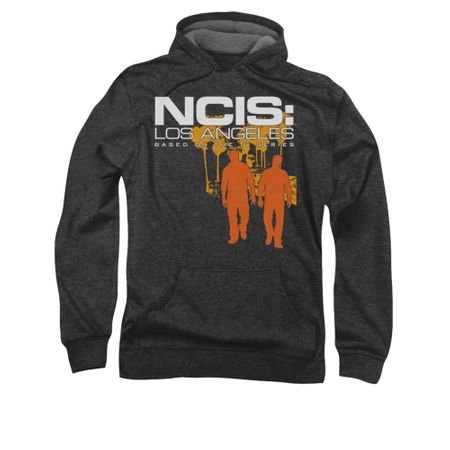 NCIS Hoodie Orange Silhouette Charcoal Sweatshirt Hoody