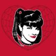 NCIS Juniors T-shirt - Abby Heart Crime Drama Red Tee Shirt