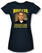 NCIS Juniors T-shirt - Rule 23 Crime Drama Series Navy Blue Tee