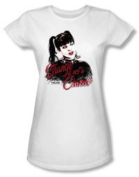 NCIS Juniors T-shirt - Strange Is Not A Crime White Tee Shirt