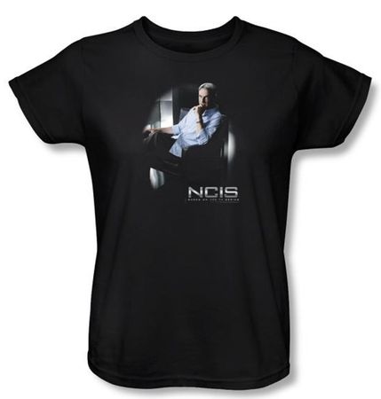 NCIS Ladies T-shirt - Gibbs Ponders Women's Black Tee Shirt