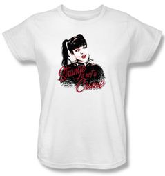 NCIS Ladies T-shirt - Strange Is Not A Crime Women's White Tee Shirt