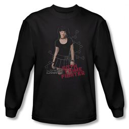 NCIS Shirt Goth Crime Fighter Long Sleeve Black Tee T-Shirt NCIS Shirt Goth Crime Fighter Long Sleeve Black Tee T-Shirt