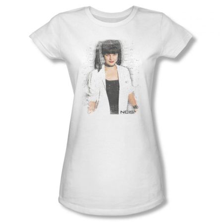 NCIS Shirt Juniors Abby Skulls White T-Shirt