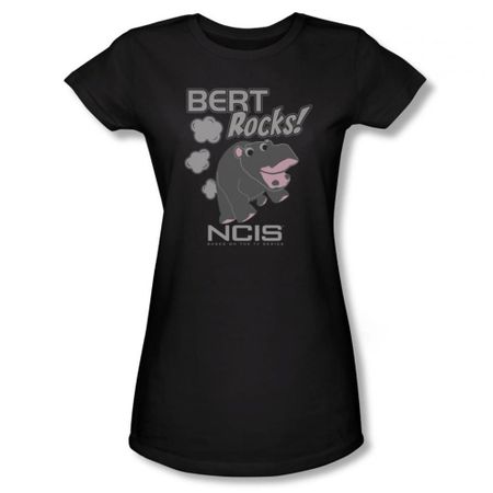 NCIS Shirt Juniors Bert Rocks Black T-Shirt