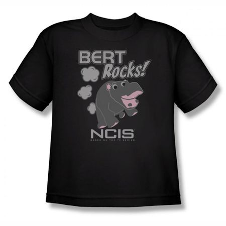 NCIS Shirt Kids Bert Rocks Black T-Shirt