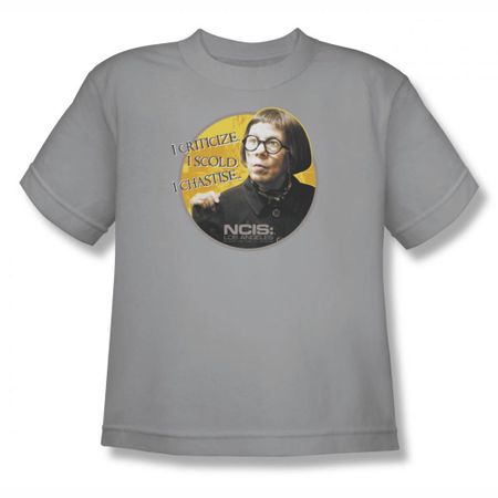 NCIS Shirt Kids I Scold Silver T-Shirt