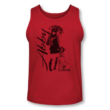 NCIS Shirt Tank Top Abby and K9 Red Tanktop