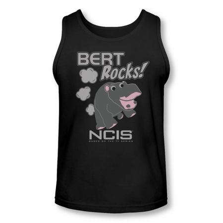 NCIS Shirt Tank Top Bert Rocks Black Tanktop