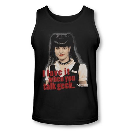 NCIS Shirt Tank Top Geek Talk Black Tanktop