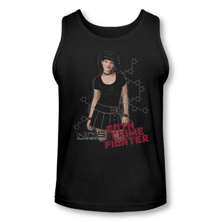 NCIS Shirt Tank Top Goth Crime Fighter Black Tanktop