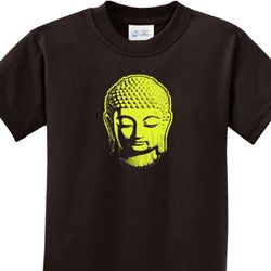 Neon Yellow Buddha Kids Yoga Shirts
