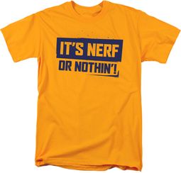 Nerf or Nothing Hasbro Adult T-shirt - Gold