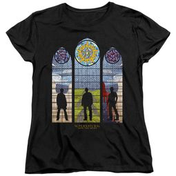 Womens Supernatural STAINED GLASS T-shirt - Black Womens Supernatural STAINED GLASS T-shirt - Black