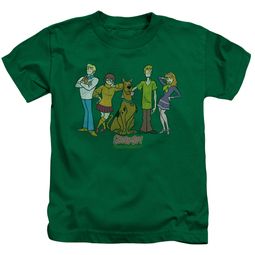 Clearance - Kids Scooby Do SCOOBY GANG T-shirt - Kelly Green