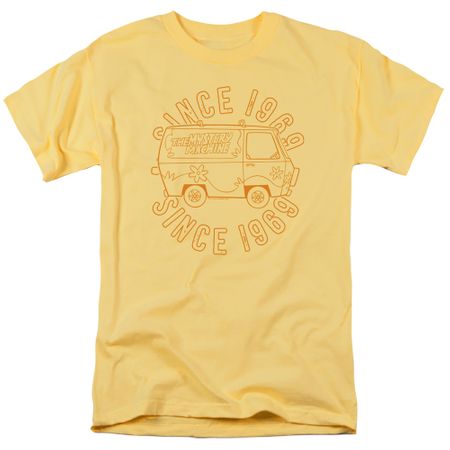 Womens Scooby Do MYSTERY MACHINE T-shirt - Yellow