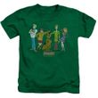 Clearance - Kids Scooby Do SCOOBY GANG T-shirt - Kelly Green
