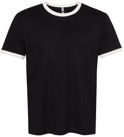 Next Level 3604 Cotton Ringer T Shirt for Adults