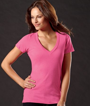Next Level Ladies T-Shirt Tri-Blend Deep V-Neck Tee Shirt