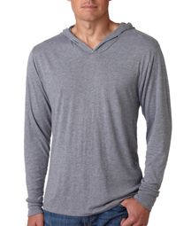Men's Hoodie Long-Sleeve Tri-Blend Lightweight Shirt