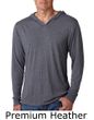 Men's Hoodie Long-Sleeve Tri-Blend Lightweight Shirt