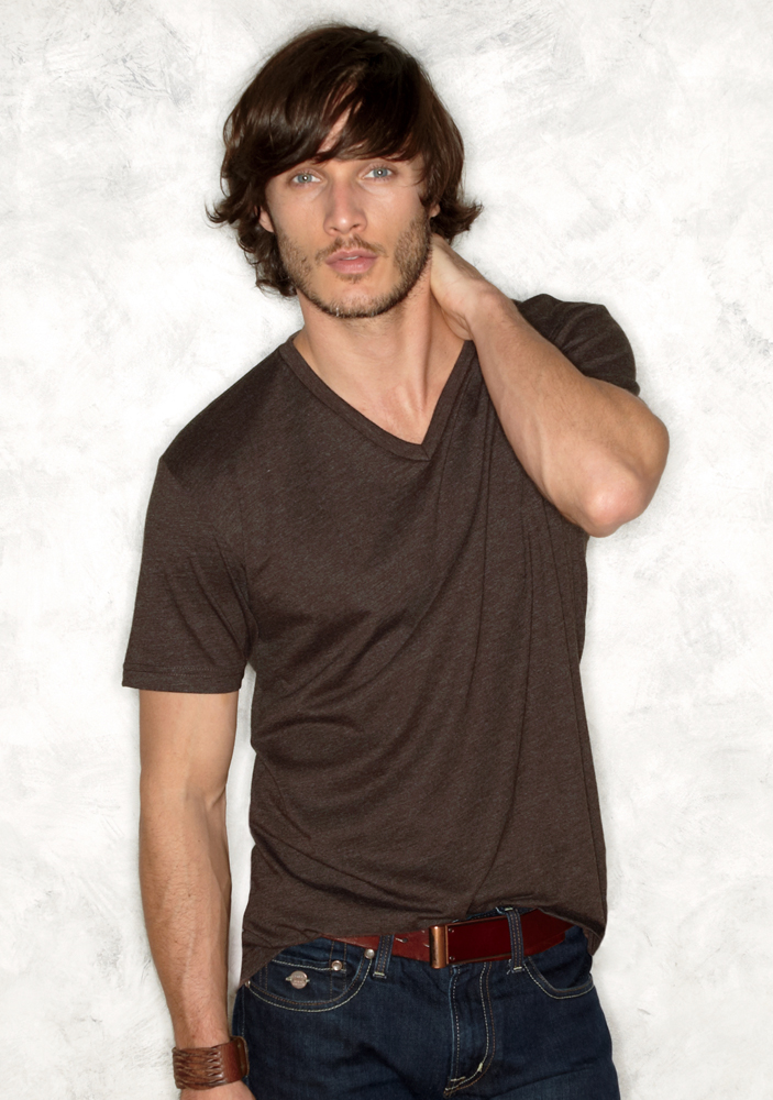 Next Level Men's T-Shirt V-Neck CVC Cotton/Poly Tee Shirt - Next Level ...