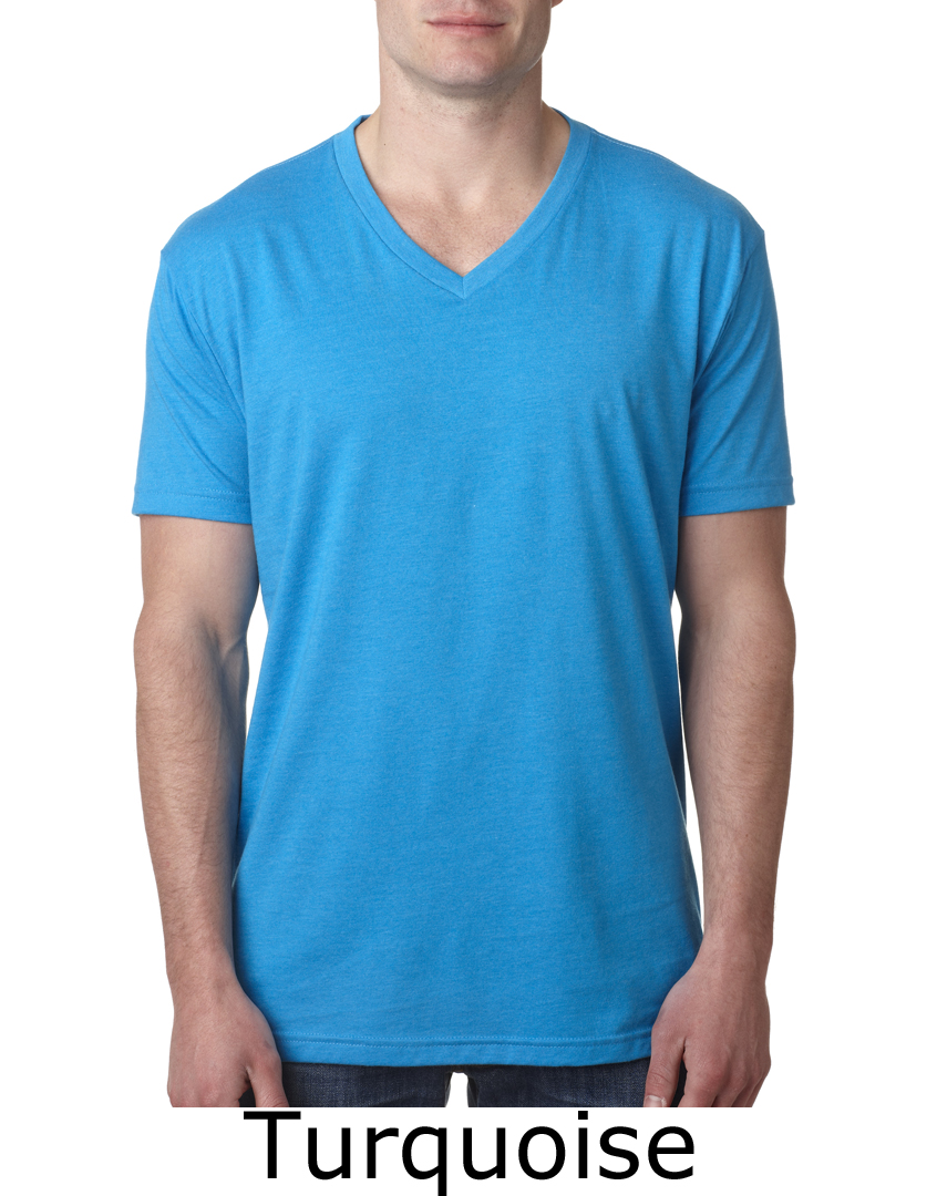 Next Level Men's TShirt VNeck CVC Cotton/Poly Tee Shirt Next Level