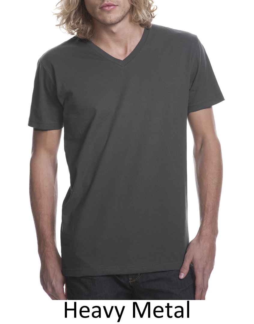 Next Level Men’s TShirt VNeck Fitted Cotton Tee Shirt Next Level