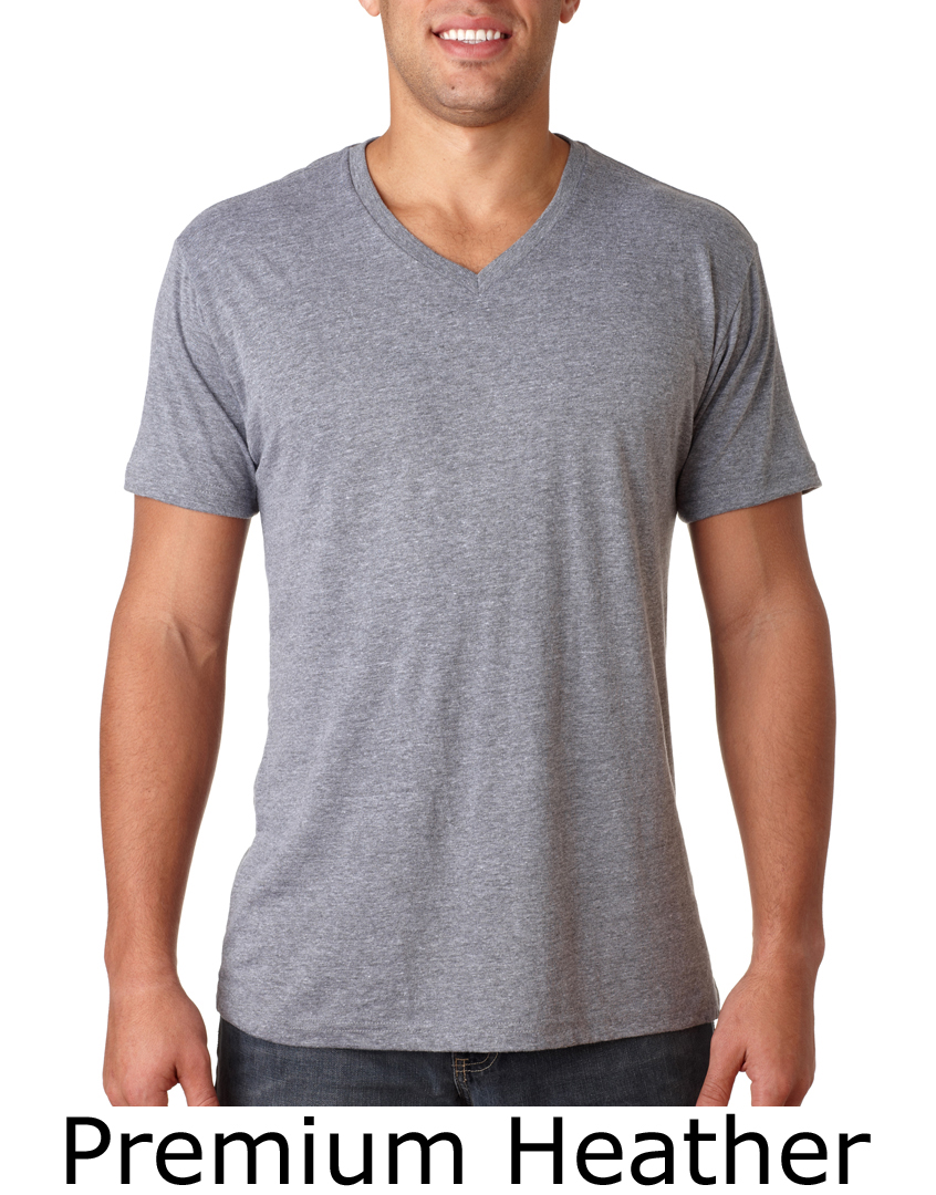 Next Level Men's T-Shirt V-Neck Tri-Blend Soft Tee Shirt - Next Level ...