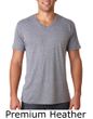 Next Level Men's T-Shirt V-Neck Tri-Blend Soft Tee Shirt