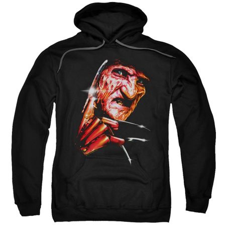 Nightmare On Elm Street Hoodie Freddy's Face Black Sweatshirt Hoody