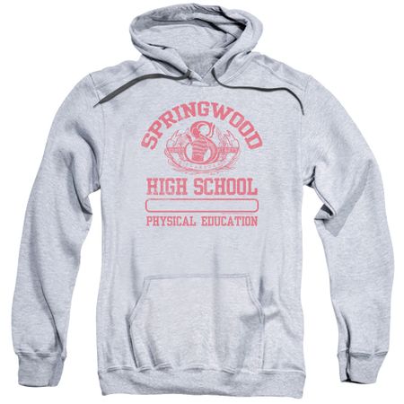 Nightmare On Elm Street Hoodie Springwood High Heather Grey Sweatshirt Hoody