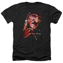 Nightmare On Elm Street Shirt Freddy's Face Heather Black T-Shirt Nightmare On Elm Street Shirt Freddy's Face Heather Black T-Shirt