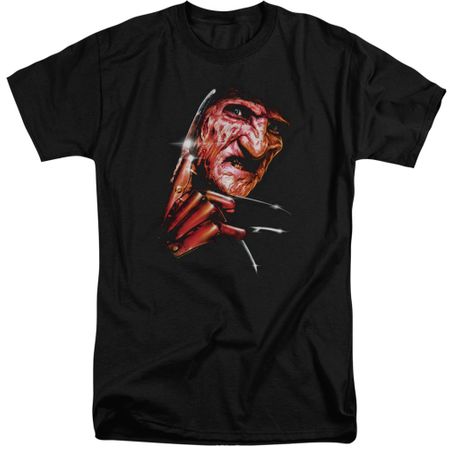 Nightmare On Elm Street Shirt Freddy's Face Tall Black T-Shirt