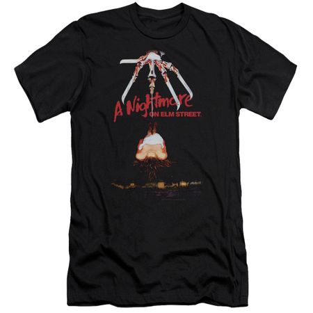 Nightmare On Elm Street Slim Fit Shirt Alternate Poster Black T-Shirt
