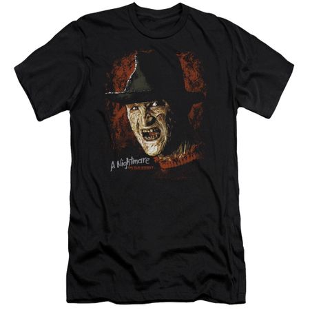 Nightmare On Elm Street Slim Fit Shirt Freddy Krueger Black T-Shirt