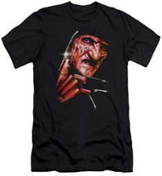 Nightmare On Elm Street Slim Fit Shirt Freddy's Face Black T-Shirt Nightmare On Elm Street Slim Fit Shirt Freddy's Face Black T-Shirt