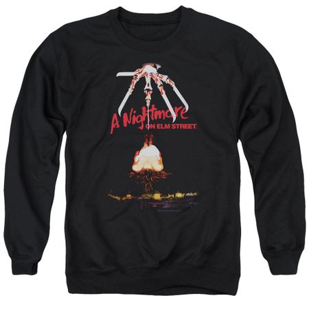 Nightmare On Elm Street Sweatshirt Alternate Poster Adult Black Sweat Shirt