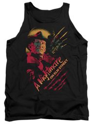 Nightmare On Elm Street Tank Top Freddy Claws Black Tanktop