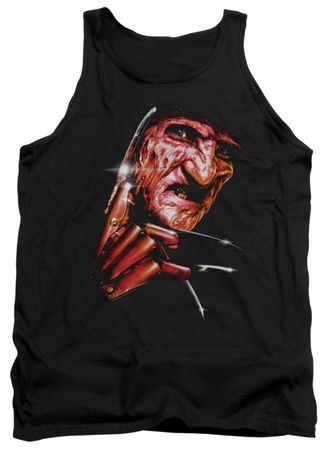 Nightmare On Elm Street Tank Top Freddy's Face Black Tanktop