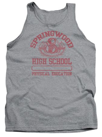 Nightmare On Elm Street Tank Top Springwood High Heather Grey Tanktop