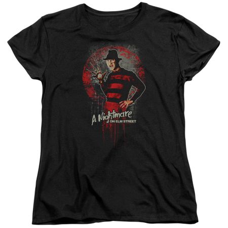 Nightmare On Elm Street Womens Shirt Springwood Slasher Black T-Shirt